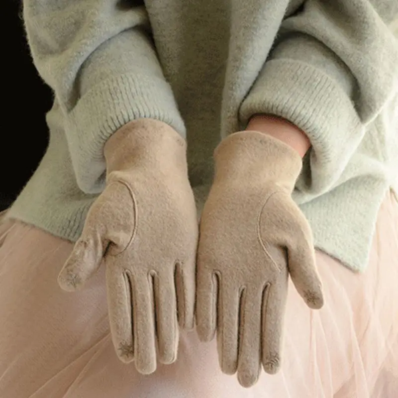 Womens Winter Faux Wool Touch Screen Gloves Embroidery Nail Pattern Warm Mittens X7JB
Womens Winter Faux Wool Touch Screen Gloves Embroidery Nail Pattern Warm Mittens X7JB