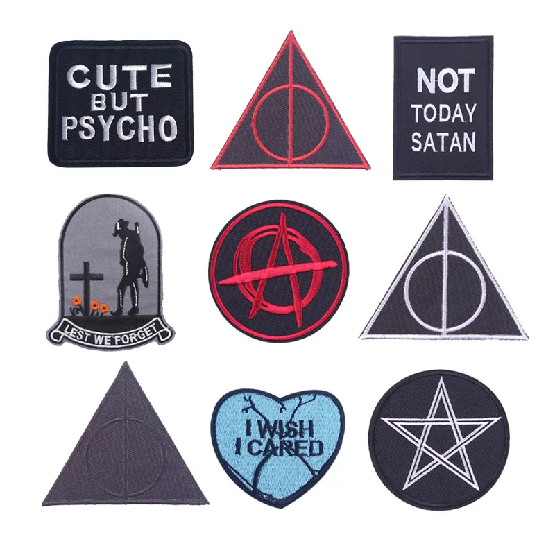 Iron On Patches On Clothes Slogan Satan Patch Embroidered Patches For Clothing DIY Stickers Sewing On Garment Apparel Accessory
Iron On Patches On Clothes Slogan Satan Patch Embroidered Patches For Clothing DIY Stickers Sewing On Garment Apparel Accessory