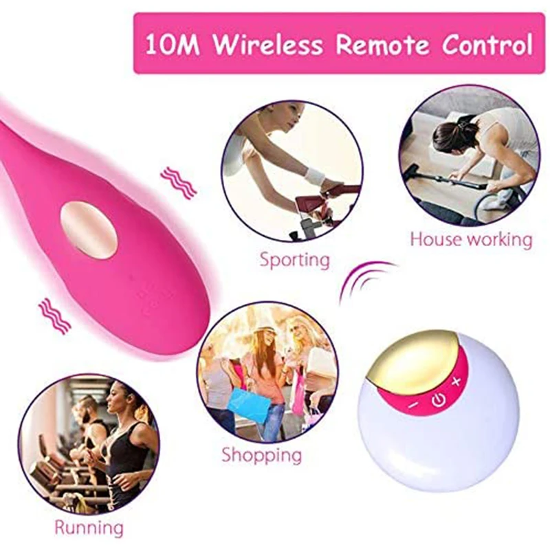 USB Rechargeable Kegel Massage Balls with 10 Speed Silicone Bullet Jump EggsWireless Remote Control Vibrating Wearable Panties
USB Rechargeable Kegel Massage Balls with 10 Speed Silicone Bullet Jump EggsWireless Remote Control Vibrating Wearable Panties