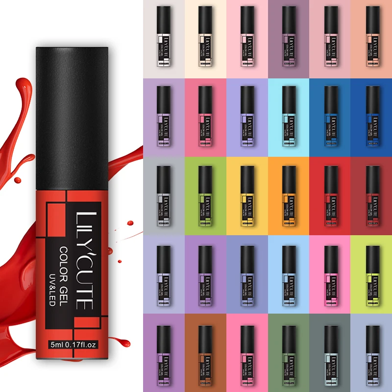LILYCUTE Newest 100 Colors UV Gel Nail Polish Semi Permanent Soak Off UV Gel Varnish Long Lasting Nail Art Varnish Base Top Coat
LILYCUTE Newest 100 Colors UV Gel Nail Polish Semi Permanent Soak Off UV Gel Varnish Long Lasting Nail Art Varnish Base Top Coat