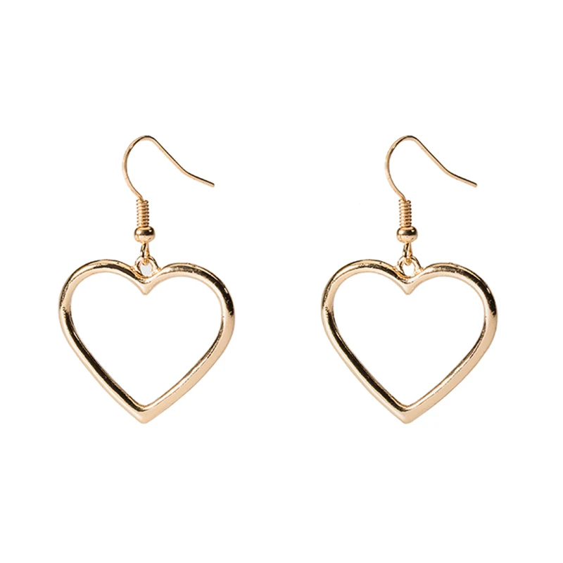 1Pair Hot Sale Sweet Alloy Heart Dangle Drop Earrings Hollow Out Women Silvery Long Lovely Golden Graceful Dangle Earring Gifts
1Pair Hot Sale Sweet Alloy Heart Dangle Drop Earrings Hollow Out Women Silvery Long Lovely Golden Graceful Dangle Earring Gifts