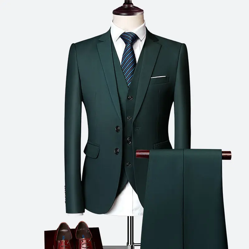 (Jacket+Pants+Vest+Tie)Men's suit Groom Male Wedding Prom Suit Slim Fit Tuxedo Men Formal Business Work Wear Suits 4Pcs Set
(Jacket+Pants+Vest+Tie)Men's suit Groom Male Wedding Prom Suit Slim Fit Tuxedo Men Formal Business Work Wear Suits 4Pcs Set
