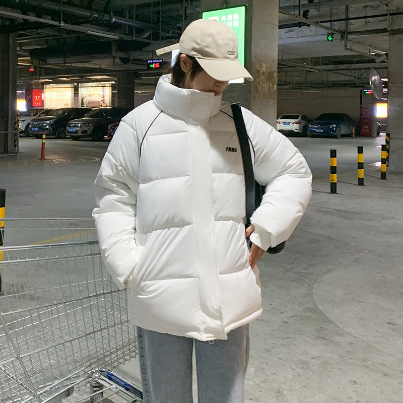2021 Woman Solid Thick Jacket Winter Loose Stand Collar Cotton Padded Coat for Female Casual Warm Oversized Ladies Puffer Parkas
2021 Woman Solid Thick Jacket Winter Loose Stand Collar Cotton Padded Coat for Female Casual Warm Oversized Ladies Puffer Parkas