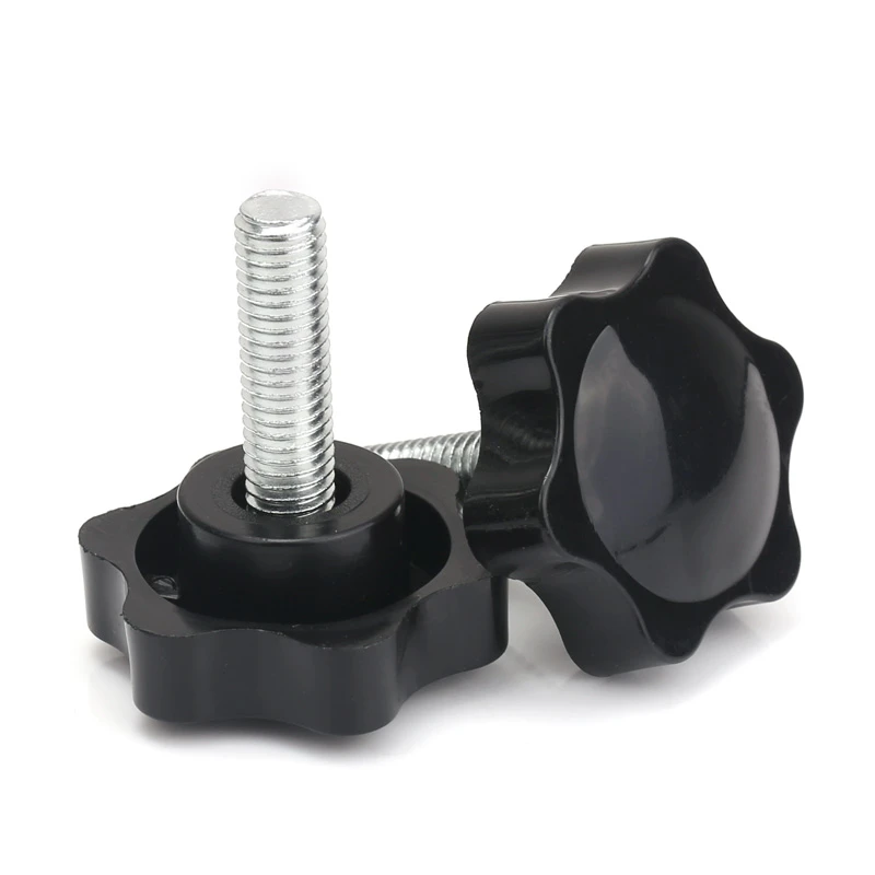 Knob screws M4 M5 M6 Plum bakelite hand tighten screw handle 25mm star black hand thumb screws knob tightening manual screw
Knob screws M4 M5 M6 Plum bakelite hand tighten screw handle 25mm star black hand thumb screws knob tightening manual screw
