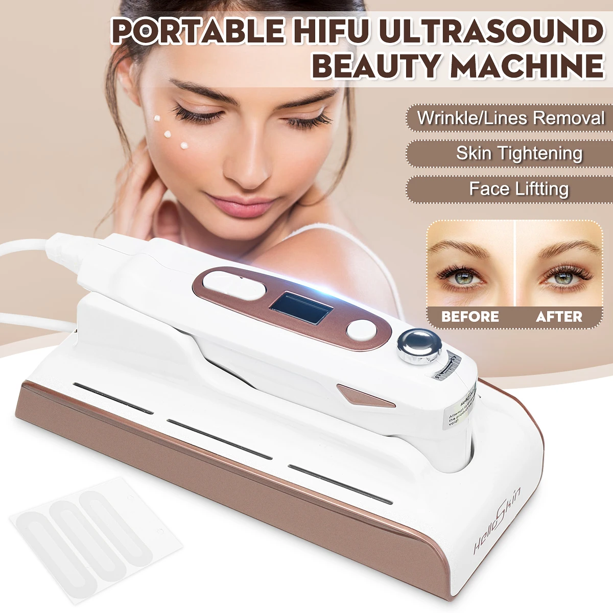 MINI HIFU Multifunctional Skin Care Ultrasonic Facial Beauty Instrument Facial Rejuvenation Anti Aging/Wrinkle Beauty Machine
MINI HIFU Multifunctional Skin Care Ultrasonic Facial Beauty Instrument Facial Rejuvenation Anti Aging/Wrinkle Beauty Machine