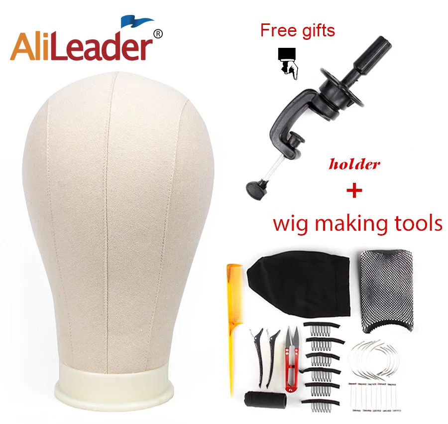 Alileader Best 11 PCS Wig Making Tools Kit Set Canvas Block Head Stand Holder Wig Cap Comb Needle Tpins Thread Mannequin Head
Alileader Best 11 PCS Wig Making Tools Kit Set Canvas Block Head Stand Holder Wig Cap Comb Needle Tpins Thread Mannequin Head