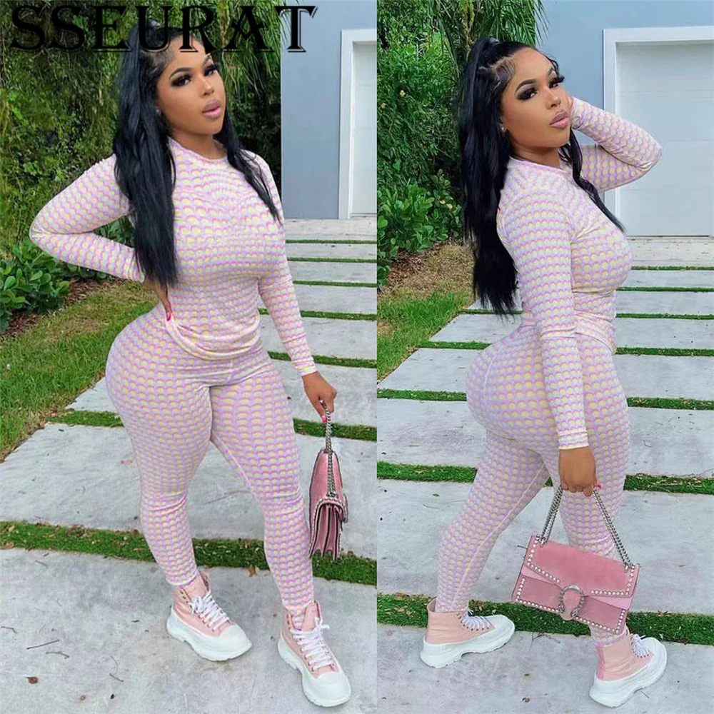 Женский комплект из двух предметов SSEURAT, облегающий Топ с длинным рукавом и круглым вырезом и брюки-карандаш, модный осенний спортивный кост... 
Женский комплект из двух предметов SSEURAT, облегающий Топ с длинным рукавом и круглым вырезом и брюки-карандаш, модный осенний спортивный кост...