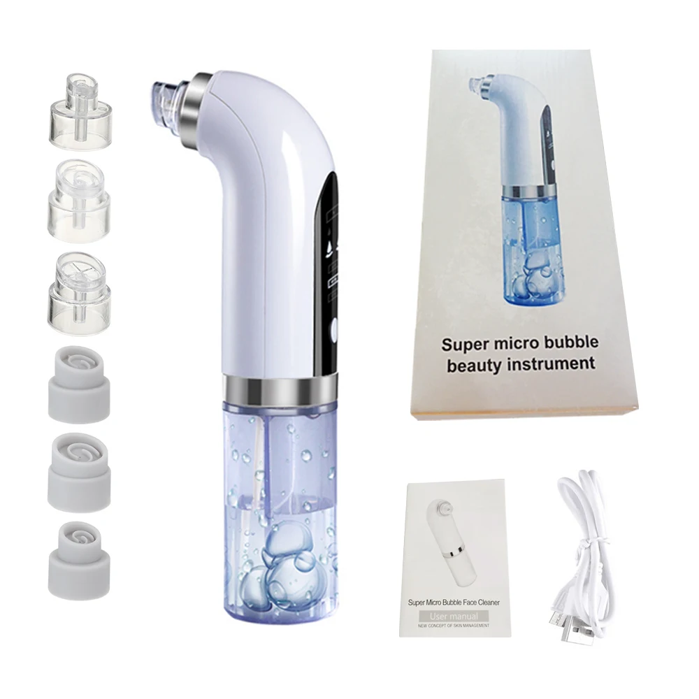Bubble Blackhead Remover Electric Pore Cleaner Vacuum Suction For Acne Pimple Black Dot Removal Facial Skin Care Facial Cleaner
Bubble Blackhead Remover Electric Pore Cleaner Vacuum Suction For Acne Pimple Black Dot Removal Facial Skin Care Facial Cleaner