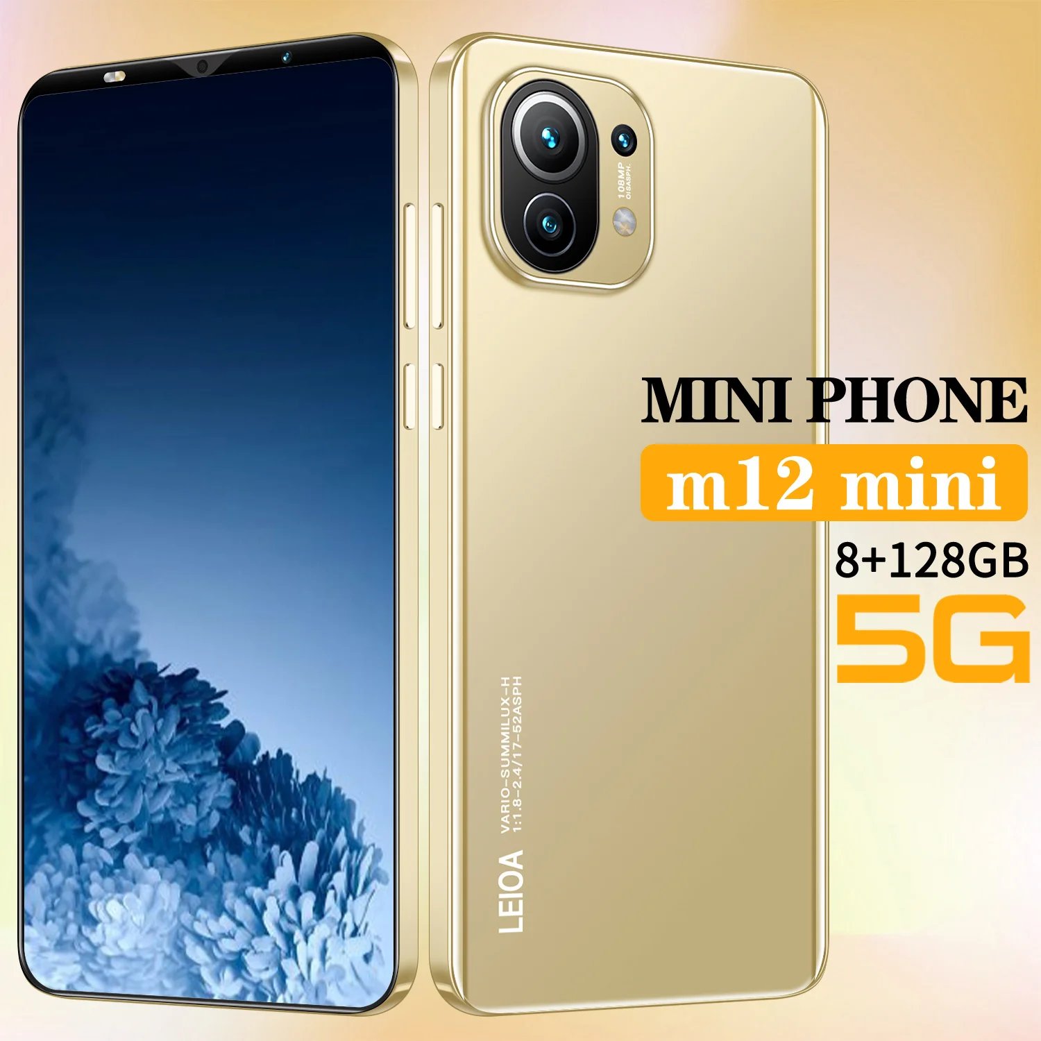 M12 mini 5.2Inch Global Version Smartphone 8G +256G ROM 4800mAh Large Battery Android Full Display Dual SIM 4G/5G Call Phone 
M12 mini 5.2Inch Global Version Smartphone 8G +256G ROM 4800mAh Large Battery Android Full Display Dual SIM 4G/5G Call Phone