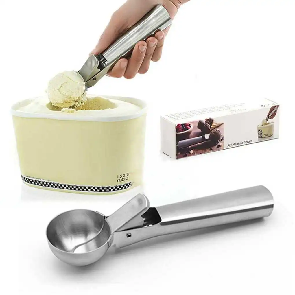 Stainless Steel Ice Cream Scoop Frozen Yogurt Cookie Balls Spoon Watermelon Baller Scoop Fruit Dessert Ball Maker Kitchen Tools
Stainless Steel Ice Cream Scoop Frozen Yogurt Cookie Balls Spoon Watermelon Baller Scoop Fruit Dessert Ball Maker Kitchen Tools