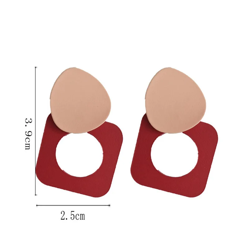 Fashion female temperament of restoring ancient ways is simple geometric stud earrings metal paint color earrings accessories
Fashion female temperament of restoring ancient ways is simple geometric stud earrings metal paint color earrings accessories