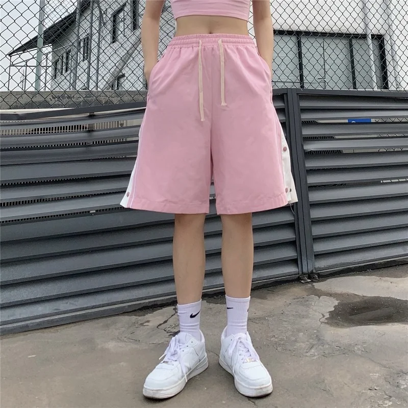 Harajpoo Women Shorts Summer Casual Korean Version Ins Button Stitching Design Lovers Loose Wide-leg Straight Five-point Pants
Harajpoo Women Shorts Summer Casual Korean Version Ins Button Stitching Design Lovers Loose Wide-leg Straight Five-point Pants