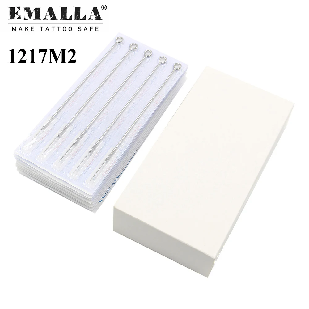 EMALLA 50PCS Professional 17M2 Tattoo Needles 17 Stack Magnum Sterilize Tattoo Needles Stainless Steel Material Tattoo Supplies
EMALLA 50PCS Professional 17M2 Tattoo Needles 17 Stack Magnum Sterilize Tattoo Needles Stainless Steel Material Tattoo Supplies