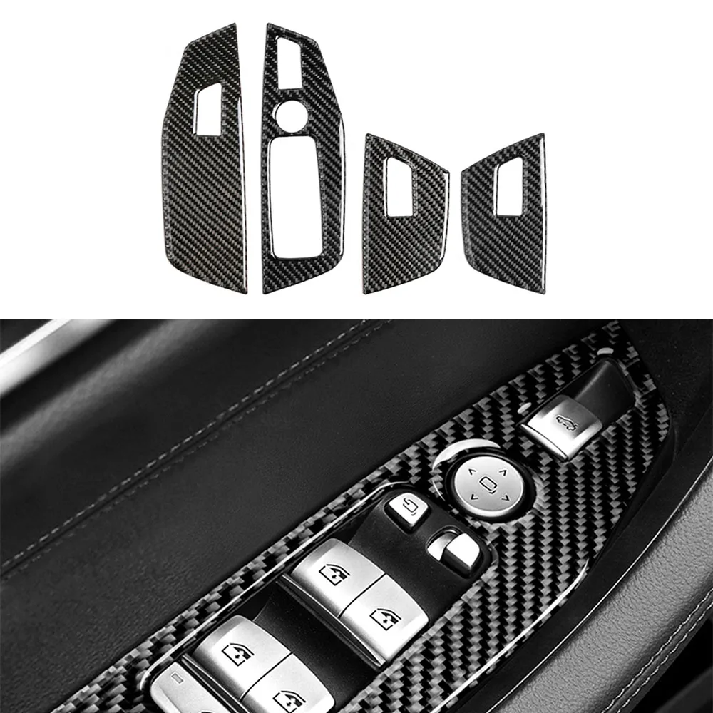 Window Lift Panel Decorative Cover Trim Decal for BMW X3 X4 G01 2018-2020/G02 2019 2020 Carbon Fiber Car Interior Accessory
Window Lift Panel Decorative Cover Trim Decal for BMW X3 X4 G01 2018-2020/G02 2019 2020 Carbon Fiber Car Interior Accessory