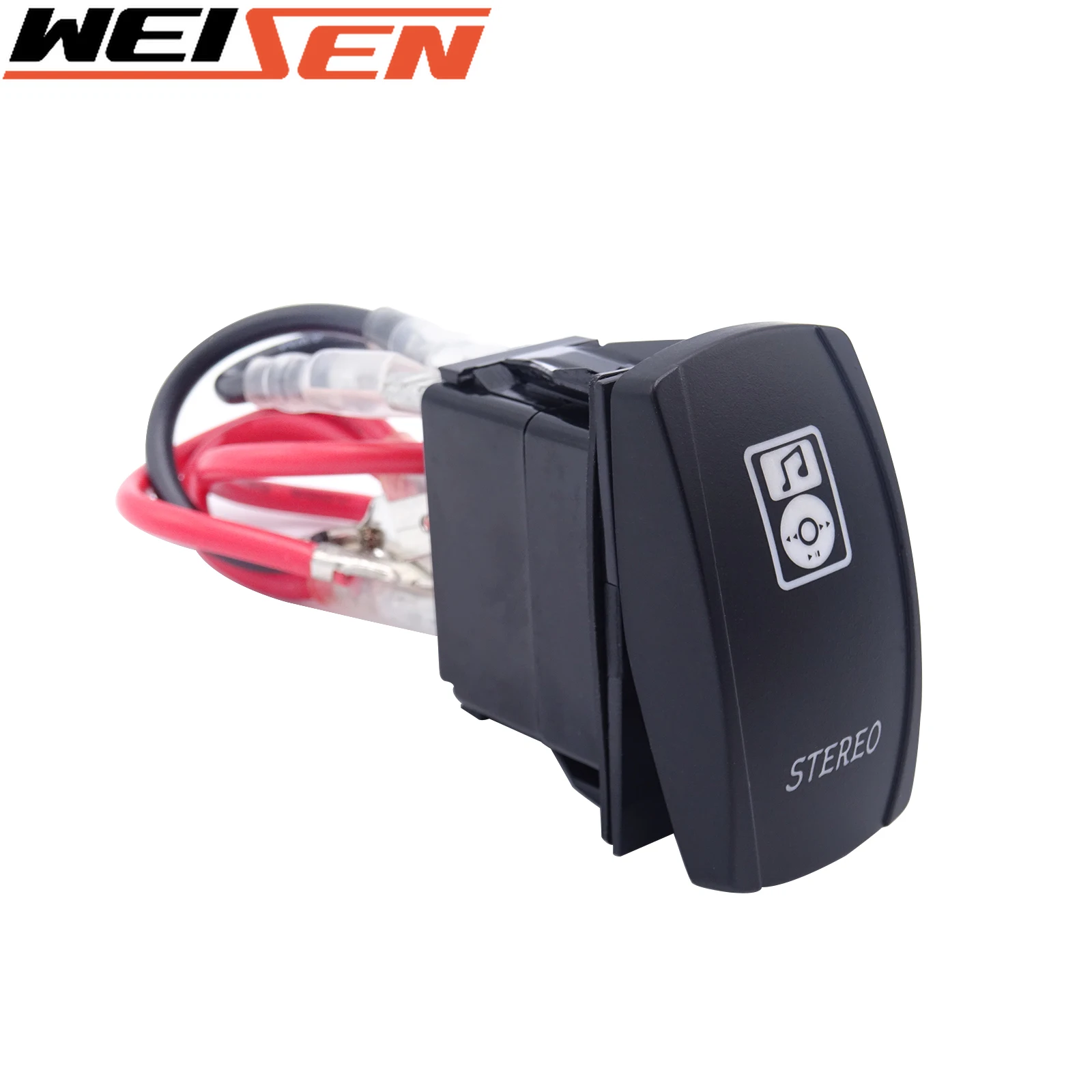 For UTV Polaris RZR Boat Yamaha Viking Can-AM Maverick Universal Laser Stereo Rocker Switch On-Off LED Light 5 Pin 20A 12V, Blue
For UTV Polaris RZR Boat Yamaha Viking Can-AM Maverick Universal Laser Stereo Rocker Switch On-Off LED Light 5 Pin 20A 12V, Blue