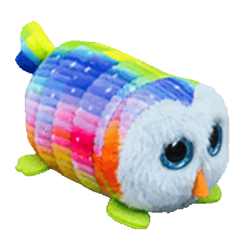 10 см Ty Teeny Tys блестящие большие глаза Собака Змея Сова плюшевая игрушка милые