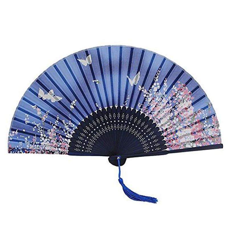 21cm Japanese Women's Silk Folding Fan Silk fan Cherry Bamboo Fan Japanese folding fan Butterfly Lily Fan Home Decoration Crafts
21cm Japanese Women's Silk Folding Fan Silk fan Cherry Bamboo Fan Japanese folding fan Butterfly Lily Fan Home Decoration Crafts
