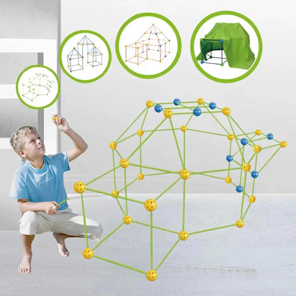Kids Fort Building Kits Creative Fort Toy For Boy And Girls Learning Toys DIY Building Castles Tunnels Play Tent Tower
Kids Fort Building Kits Creative Fort Toy For Boy And Girls Learning Toys DIY Building Castles Tunnels Play Tent Tower