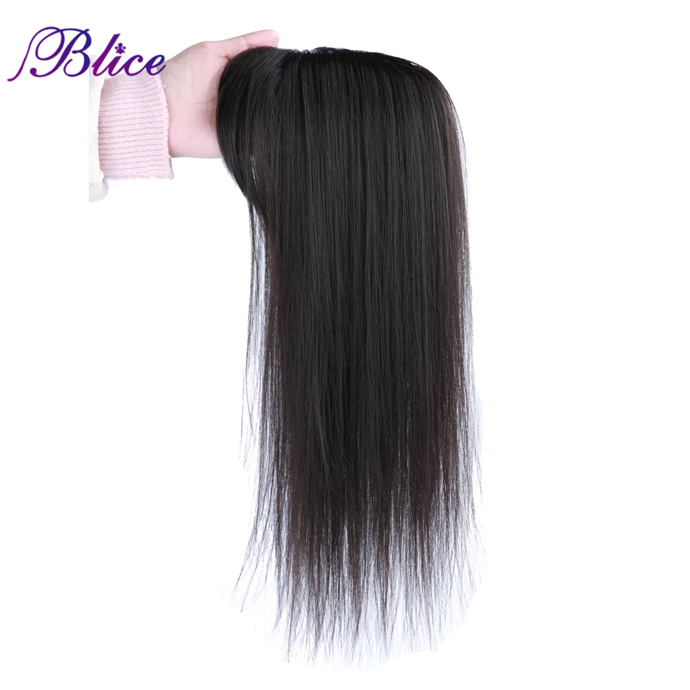 

Blice Synthetic Mixed Hair Fringe Clip-In Closure With Bangs Straight Hair Piece Fake Hair Bang Wig Extensions