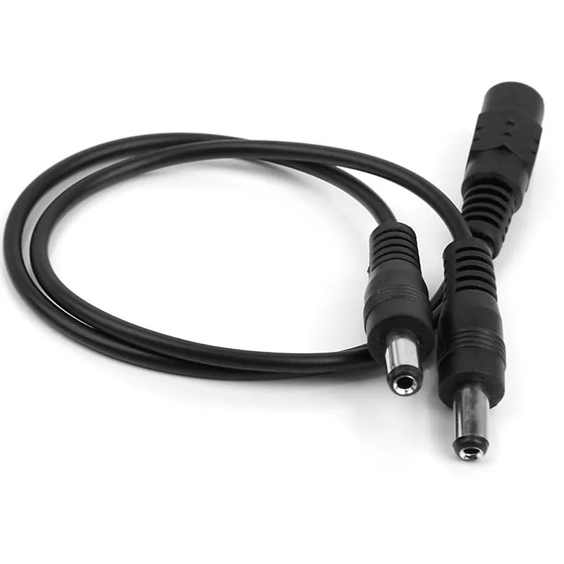 2pcs Dc 5.5 X 2.1 mm 1 plug to 2 adapter Power cable | Электроника