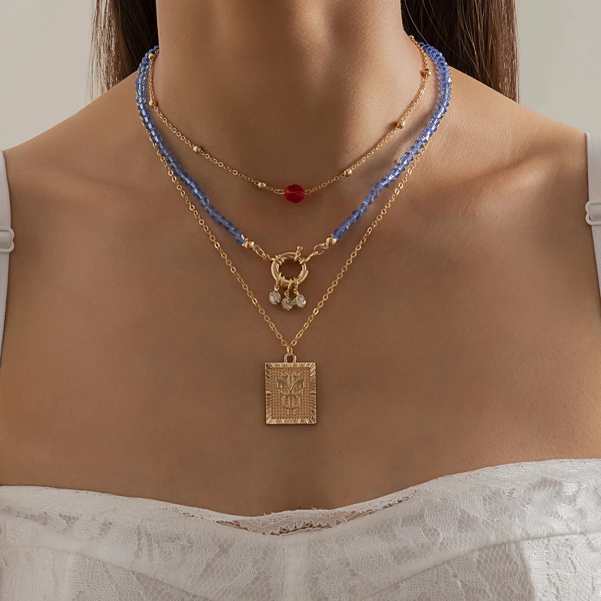 Multilayer Choker Necklace for Women Female Handmade Crystal Beads Chain Collar Clavicle Beaded Necklace Bohemia Jewelry
Multilayer Choker Necklace for Women Female Handmade Crystal Beads Chain Collar Clavicle Beaded Necklace Bohemia Jewelry