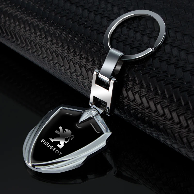 1 шт. автомобильный металлический бриллиантовый брелок для ключей Peugeot 206 307 308 3008