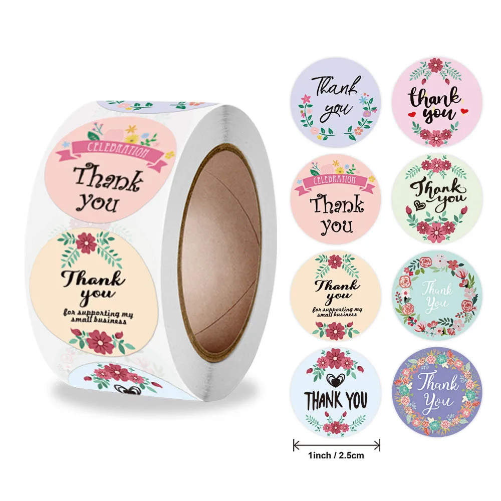 Qiduo 500pcs/roll 4 Designs Floral Thank You Sticker Seal Labels Handmade Gift Decoration Sticker for Package Stationery Sticker
Qiduo 500pcs/roll 4 Designs Floral Thank You Sticker Seal Labels Handmade Gift Decoration Sticker for Package Stationery Sticker