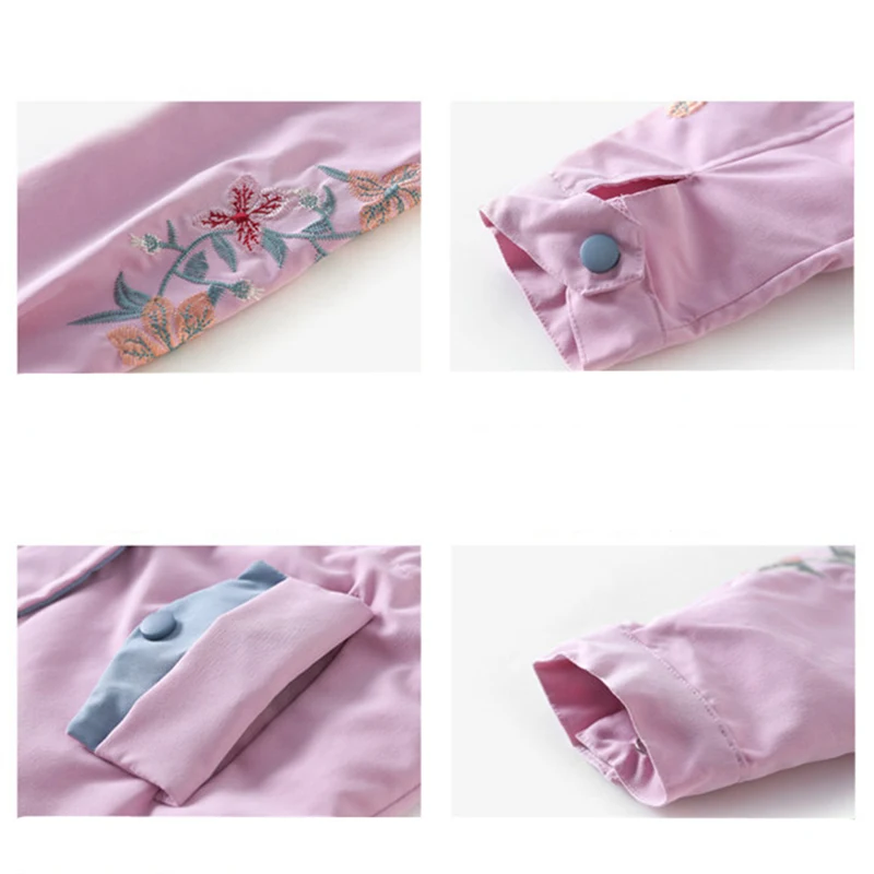 Spring Autumn Jackets For Girl Embroidered Flower Trench Coats Children Clothing 4-13Y Hooded Casual Girls Outerwear Windbreaker
Spring Autumn Jackets For Girl Embroidered Flower Trench Coats Children Clothing 4-13Y Hooded Casual Girls Outerwear Windbreaker