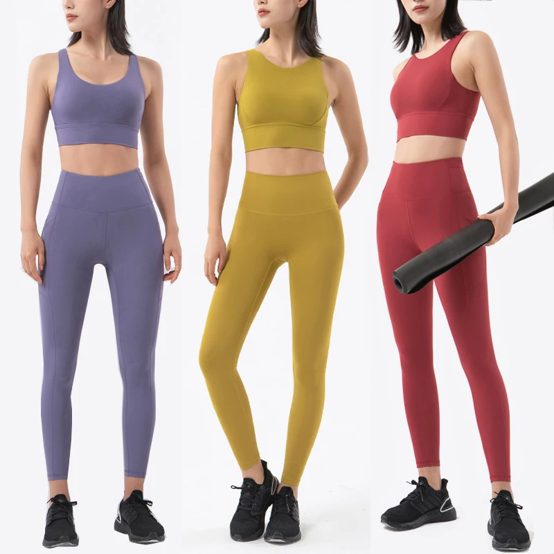 2021New Women Yoga Set Fitness Sportswear Seamless Stretch Soft Sports Suit Gym Clothes Workout Bra Pocket Leggings Tracksuit
2021New Women Yoga Set Fitness Sportswear Seamless Stretch Soft Sports Suit Gym Clothes Workout Bra Pocket Leggings Tracksuit