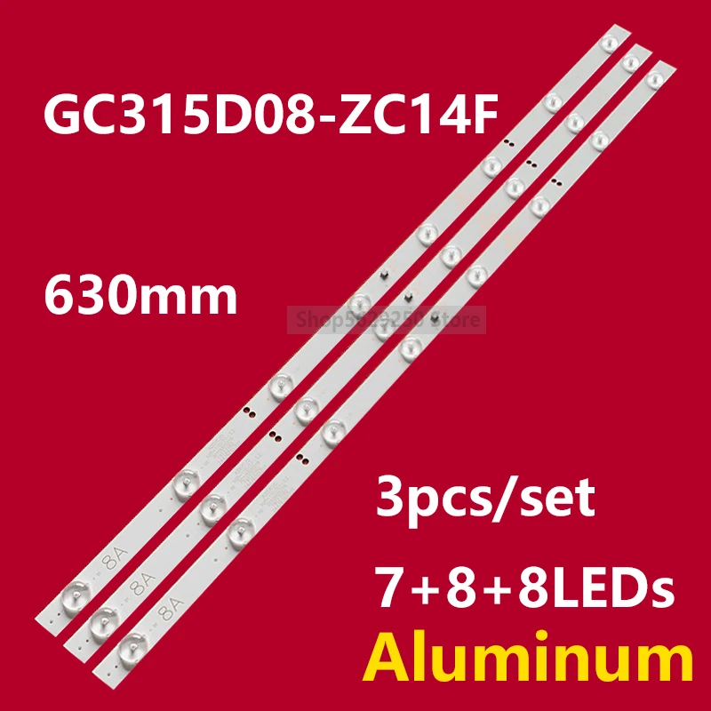 3pcs LED Backlight strip GC315D07-ZC14F-02 GC315D08-ZC14F-02 303GC315038/9 IC-A-HWBC32D216A For 32PFL3042/T3 32PFL3046/T3
3pcs LED Backlight strip GC315D07-ZC14F-02 GC315D08-ZC14F-02 303GC315038/9 IC-A-HWBC32D216A For 32PFL3042/T3 32PFL3046/T3