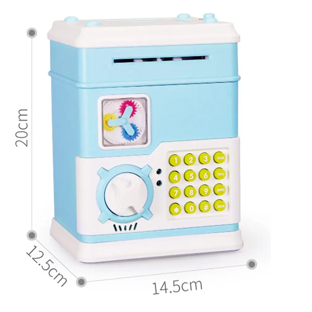 Baby Kids PreSchool Educational Learning Toy Automatic Electronic Piggy Bank ATM Password Money Box Cash Coin Saving Story Study
Baby Kids PreSchool Educational Learning Toy Automatic Electronic Piggy Bank ATM Password Money Box Cash Coin Saving Story Study