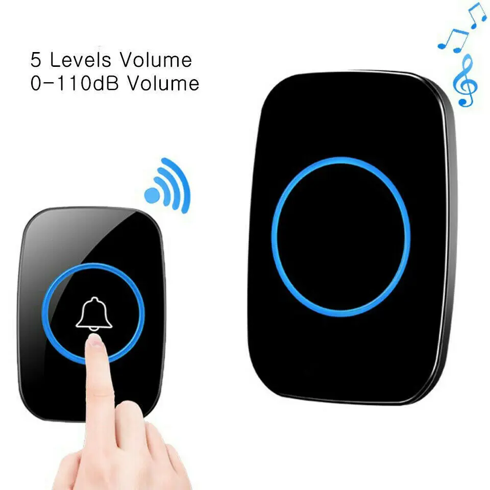 Home Security Welcome Wireless Doorbell Smart Chimes Doorbell Alarm LED light 60 Songs with Waterproof Touch Button Fast Shippin
Home Security Welcome Wireless Doorbell Smart Chimes Doorbell Alarm LED light 60 Songs with Waterproof Touch Button Fast Shippin