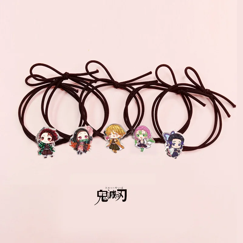 Japanese anime demon killer Kimetsu no Yaiba anime character hair rope leather ring Nezuko Zenitsu girl head rope accessories
Japanese anime demon killer Kimetsu no Yaiba anime character hair rope leather ring Nezuko Zenitsu girl head rope accessories
