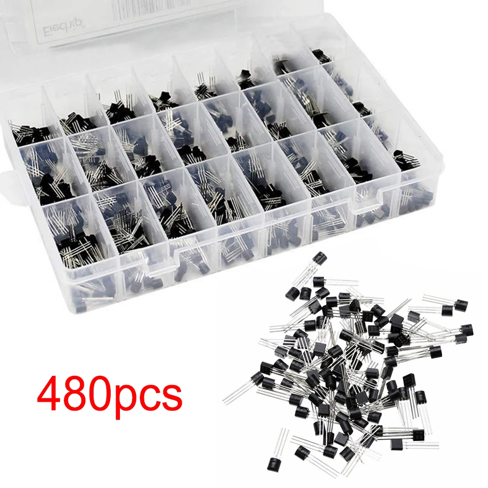 Комплект транзисторов малой мощности, 480 шт., коробка транзисторов TO-92 24, характеристики одного 20шт, стандартный комплект транзисторов TO-92 
Комплект транзисторов малой мощности, 480 шт., коробка транзисторов TO-92 24, характеристики одного 20шт, стандартный комплект транзисторов TO-92