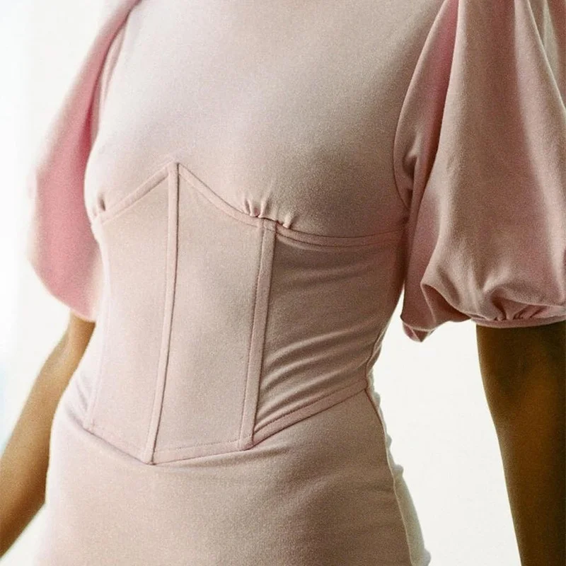 Pink Ladies Dresses for Women Party 2021 New Fashion Summer Lantern Sleeve High Waist Ruffled Slim Fishbone Round Neck Pullover
Pink Ladies Dresses for Women Party 2021 New Fashion Summer Lantern Sleeve High Waist Ruffled Slim Fishbone Round Neck Pullover