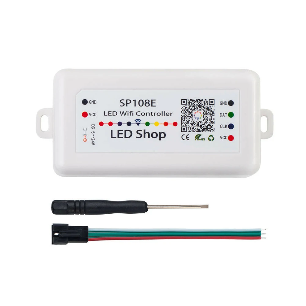 SP108E смартфон регулируемый волшебный DIY 2048 пикселей DC5-24V светодиодный контроллер