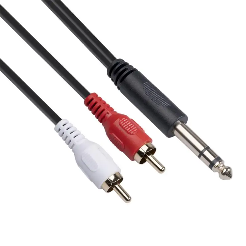 1.5m 6.35 Male To Double RCA Male Audio Cable Four-head Lotus Balanced Audio Cable Gold-plated Metal Plug
1.5m 6.35 Male To Double RCA Male Audio Cable Four-head Lotus Balanced Audio Cable Gold-plated Metal Plug