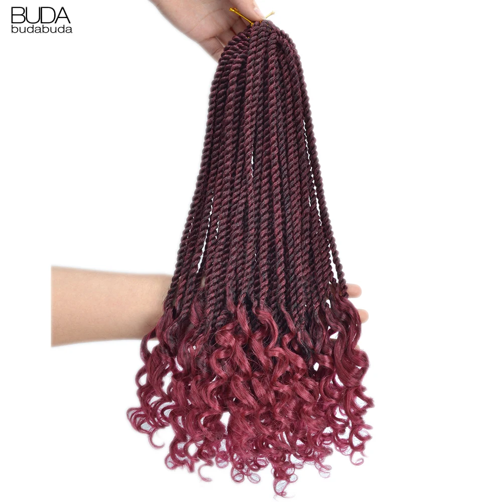 Budabuda Senegalese Twist Braiding Hair Extensions Synthetic Crochet Braids Hair Curly Ends Goddess Ombre Red Brown For Women
Budabuda Senegalese Twist Braiding Hair Extensions Synthetic Crochet Braids Hair Curly Ends Goddess Ombre Red Brown For Women