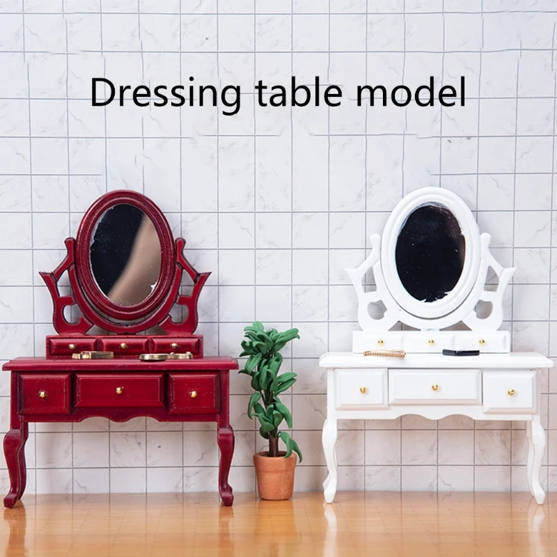 1:12 Scales Miniature Dollhouse Makeup Dressing Table Mirror Jewelry Wood Desk Vanity Set Pretend Play Kids Miniature беби бон
1:12 Scales Miniature Dollhouse Makeup Dressing Table Mirror Jewelry Wood Desk Vanity Set Pretend Play Kids Miniature беби бон