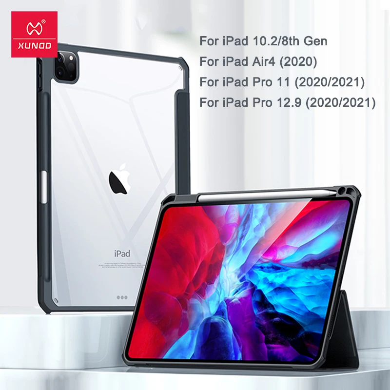 Чехол для iPad Air 4 Pro 11 2020 2021 чехол Xundd со слотом карандаша 8 го Поколения 12 9 funda