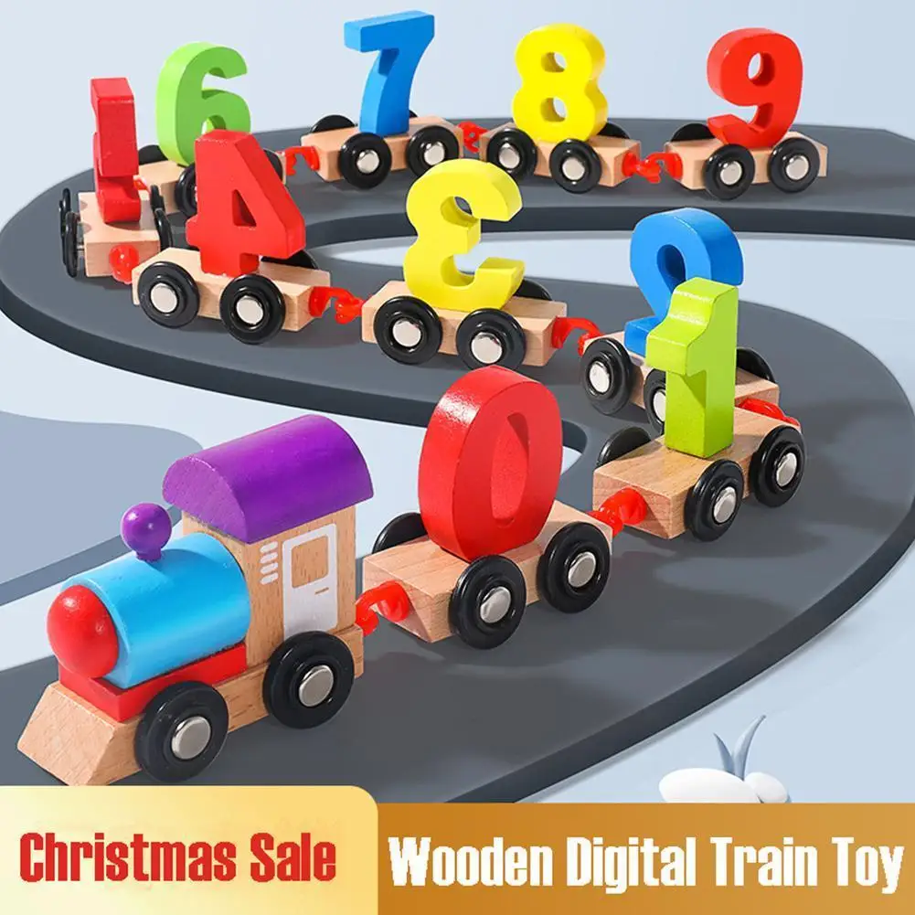 Wooden Train Digital Train Toy Trackless Drag Car Toy Set Early Education Child's Gift Kids Educational Toy
Wooden Train Digital Train Toy Trackless Drag Car Toy Set Early Education Child's Gift Kids Educational Toy