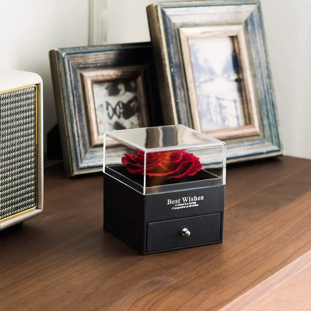 Rose Jewelry Box Acrylic Jewelry Packing Box Necklace Ring Eternal Flower Box Birthday Gift Box Red Rose Gift Box
Rose Jewelry Box Acrylic Jewelry Packing Box Necklace Ring Eternal Flower Box Birthday Gift Box Red Rose Gift Box