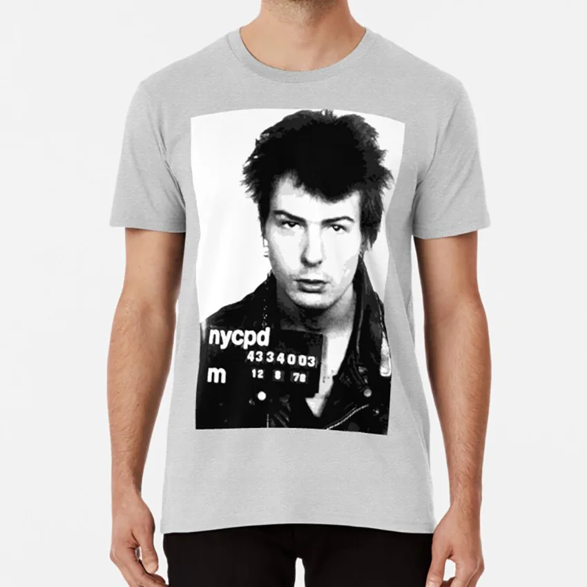СИД вишес mugshot fan art t shirt футболка стикер футболка|Мужские футболки| |
