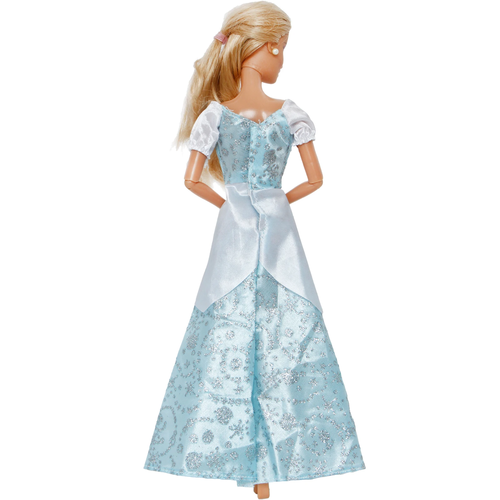 Fashion Fairy Tale Princess Dress Wedding Gown Shiny Party Outfit Clothes for Barbie Doll 12'' Pretend Play Kid Dollhouse Toys |