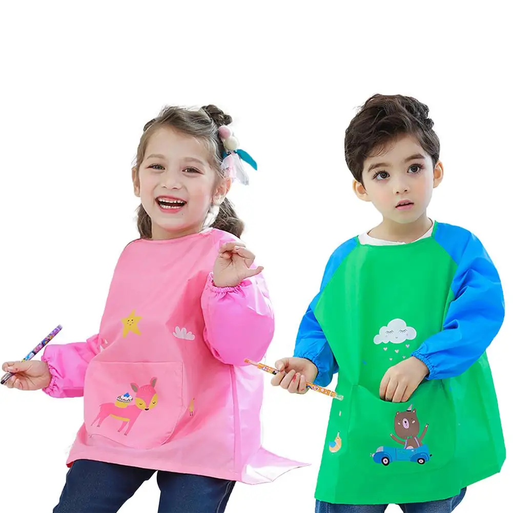 Kids Painting Apron With Long Sleeve Waterproof Children Apron For Cooking Baking Kitchen Using Feeding Smock Baby Bibs
Kids Painting Apron With Long Sleeve Waterproof Children Apron For Cooking Baking Kitchen Using Feeding Smock Baby Bibs