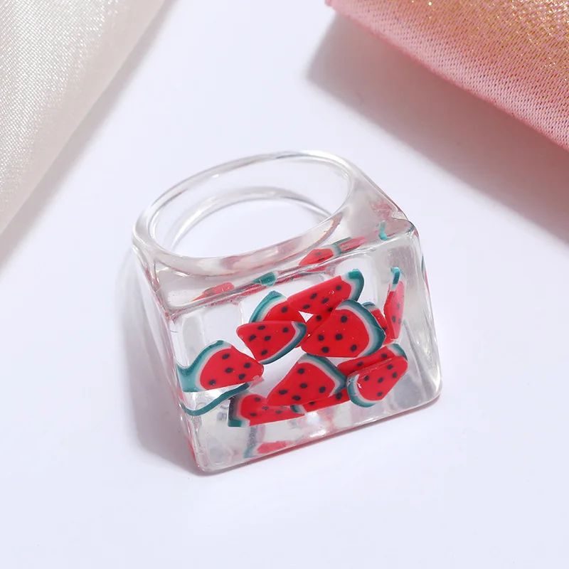 New Trendy Cute Fruit Beads Acrylic Rings Lemon Watermelon Rings For Women Jewelry Wholesale
New Trendy Cute Fruit Beads Acrylic Rings Lemon Watermelon Rings For Women Jewelry Wholesale