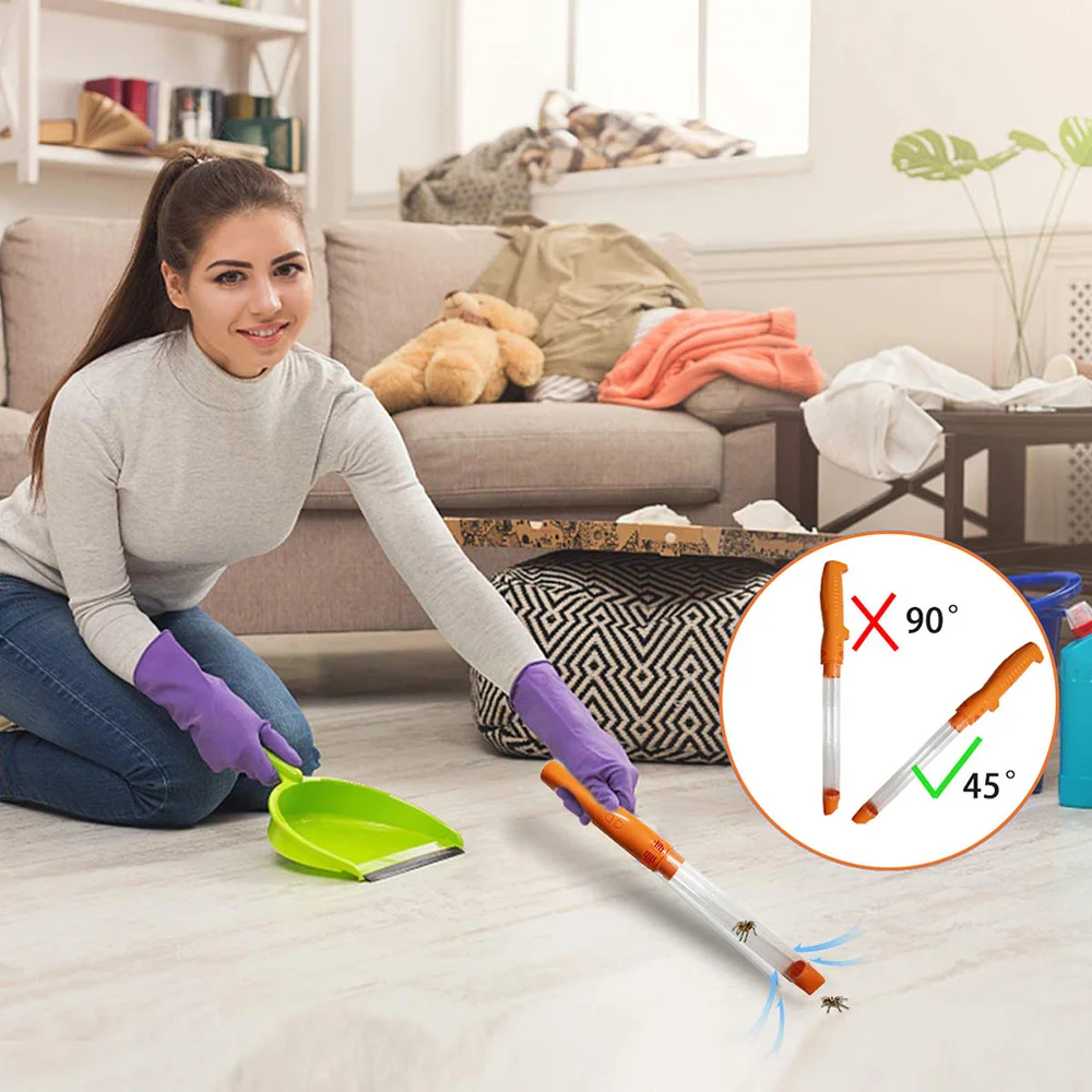 USB Charging Insects Catcher Handheld Vacuum Spider Bug Catcher Sucker Insect Suction Trap (Orange)
USB Charging Insects Catcher Handheld Vacuum Spider Bug Catcher Sucker Insect Suction Trap (Orange)