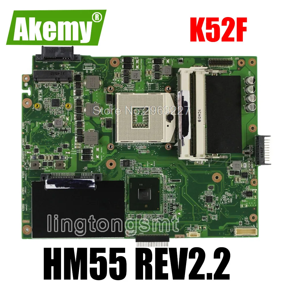 K52F Motherboard HM55 REV2.2 For Asus K52F A52F x52f Laptop motherboard K52F Mainboard K52F Motherboard test 100% OK
K52F Motherboard HM55 REV2.2 For Asus K52F A52F x52f Laptop motherboard K52F Mainboard K52F Motherboard test 100% OK