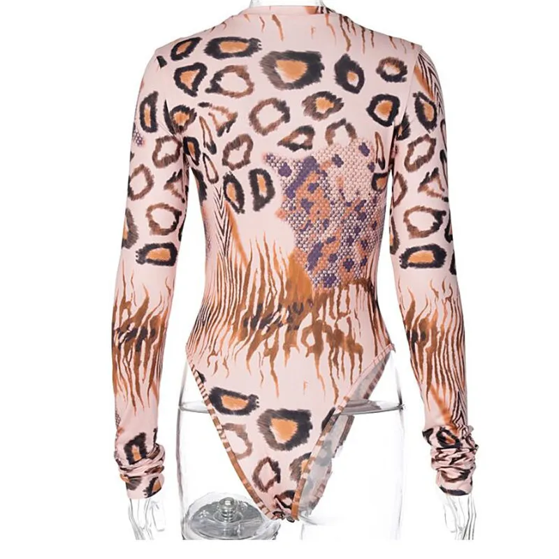 Women Sexy Leopard Print Bodysuit Long Sleeve Bodysuit Autumn Spring Long Sleeve High Crew Neck Jumpsuit Leotard Romper Clubwear
Women Sexy Leopard Print Bodysuit Long Sleeve Bodysuit Autumn Spring Long Sleeve High Crew Neck Jumpsuit Leotard Romper Clubwear