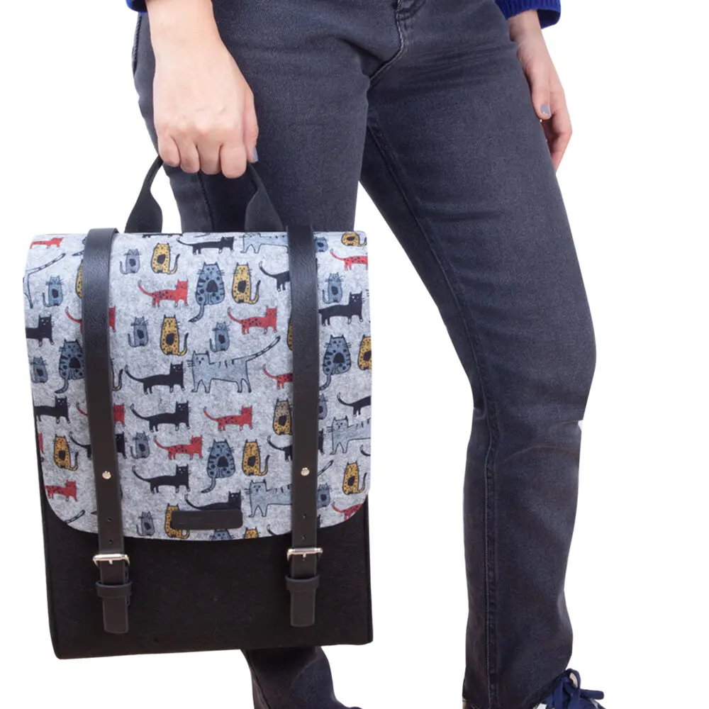 Biggdesign Cats Felt Backpack